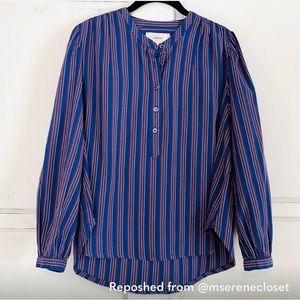 XiRENA Huntley Long Sleeve Top Blue Lapis - XS